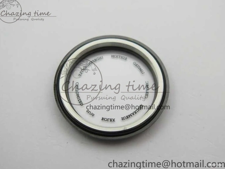 MiroTime 1227 Submariner 40mm Black Ceramic 5GF Best Edition Blue Candy Dial on Black Rubber Strap SA FashionForward 2473